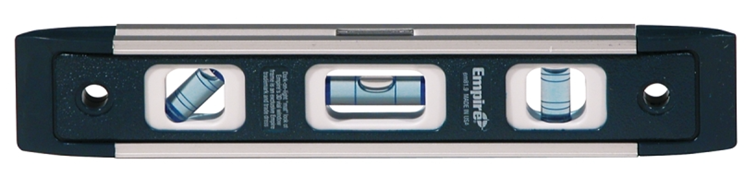 Empire Level EM81.9 Torpedo Level 9 In Magnetic Aluminum 3 Vial