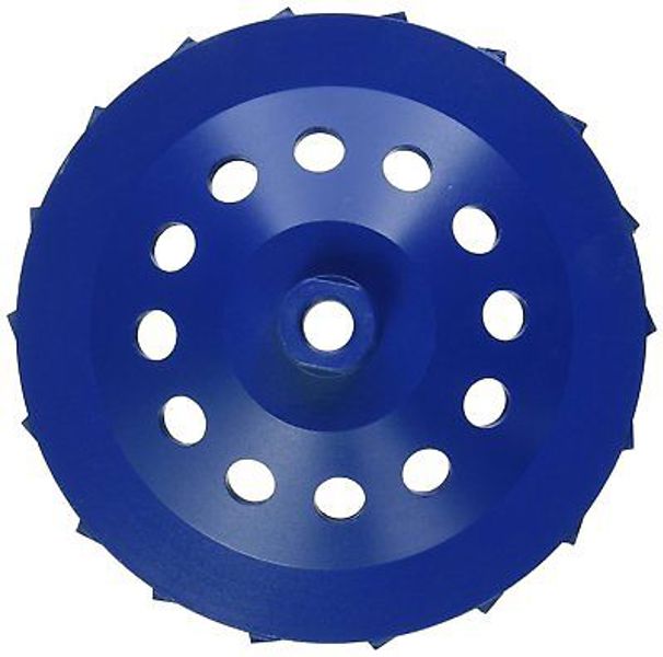 Mercer Abrasives 667700 Swirl Segment Cupwheel 7 In 5/8-11 Multicolor