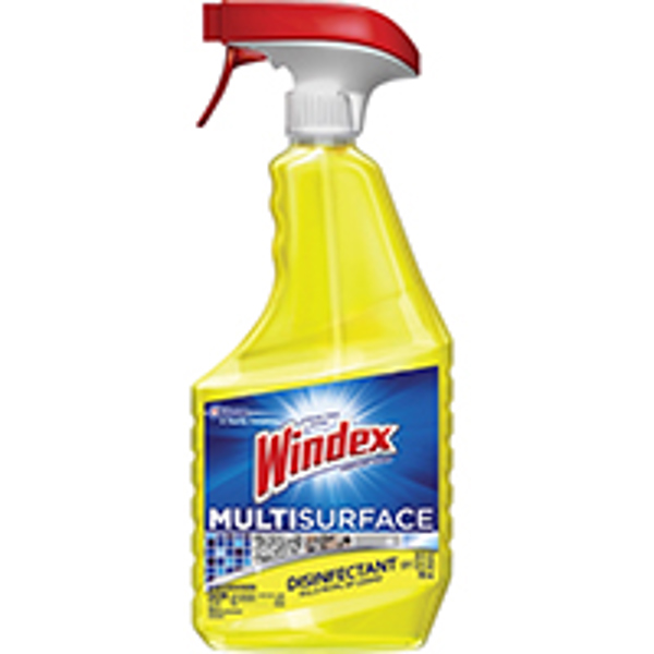 SC Johnson 70251/70252 Disinfectant Glass Cleaner 23 Oz Citrus Fresh Multi Surface Bottle