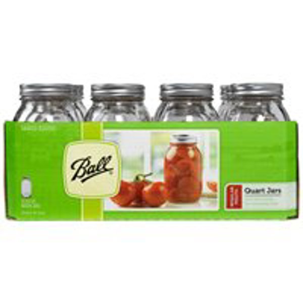 Ball 62000 Regular Mouth Mason Jar 1 Qt Capacity