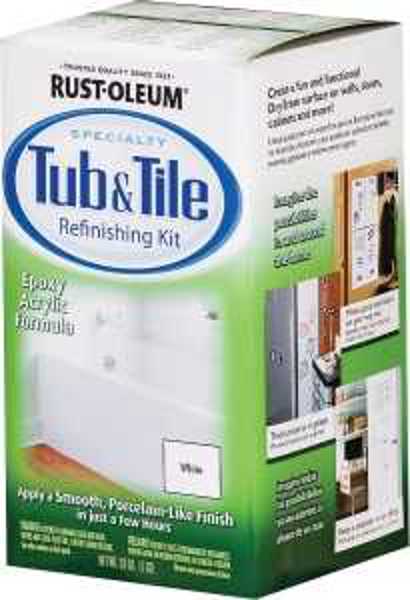 Rust-Oleum 384165 Tub and Tile Kit 1 Qt Refreshing Liquid White