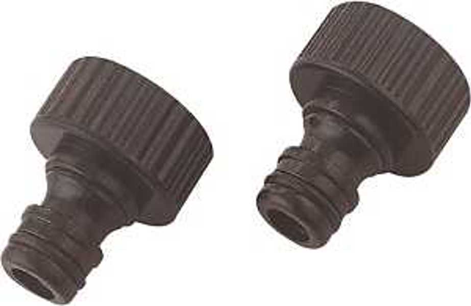 Landscapers Select GC540-23L Hose Tap Adapter 3/4 In Female Thread Black