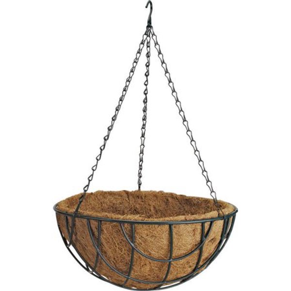 Landscapers Select GB-4337-3L Hanging Planter 14 In Coco Basket