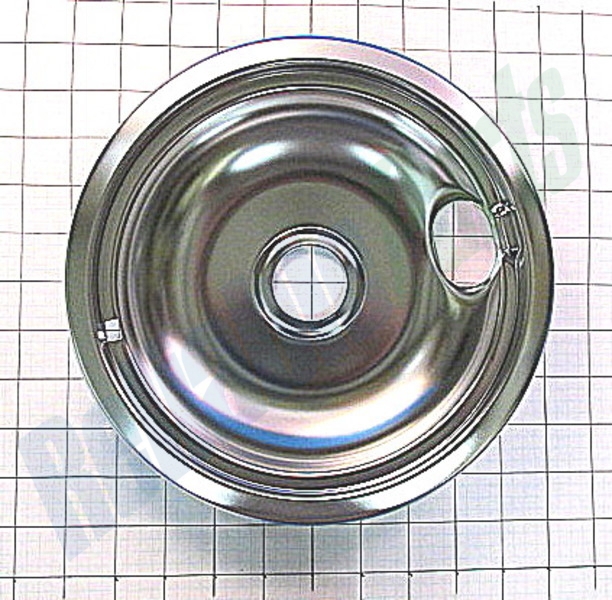 Whirlpool Repair Parts WPW10196405RW Drip Bowl 8 In Chrome