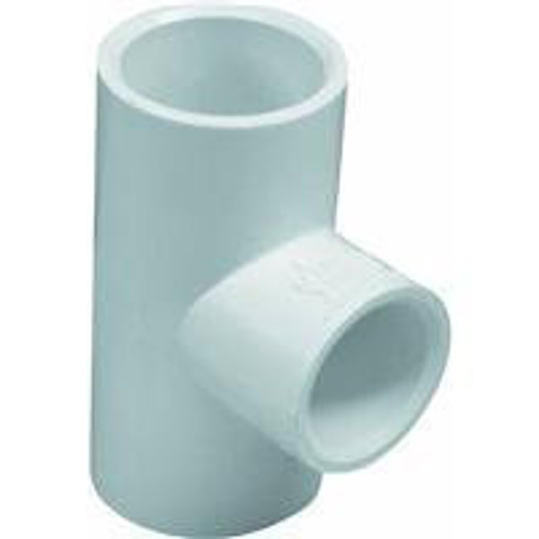Genova Products 31435 Red 2 X 2 X 1 Reducing Slip Sch 40 Tee PVC