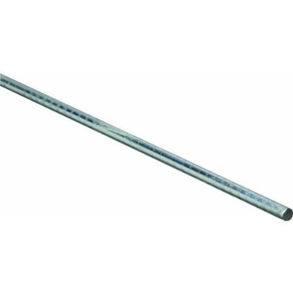 National Hardware N216-176 Steel Round Rod 1/4 In x 72 In Zinc