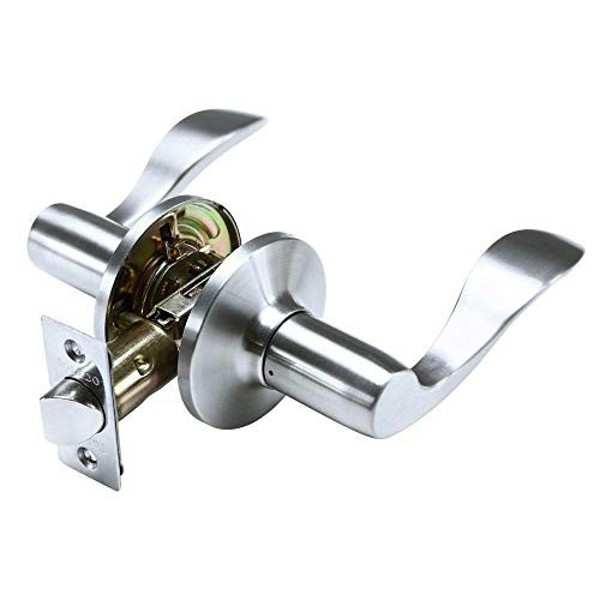 Toledo & Co Inc T-V1910JAUS15 Door Lever Hall/Closet Lock Stainless Steel