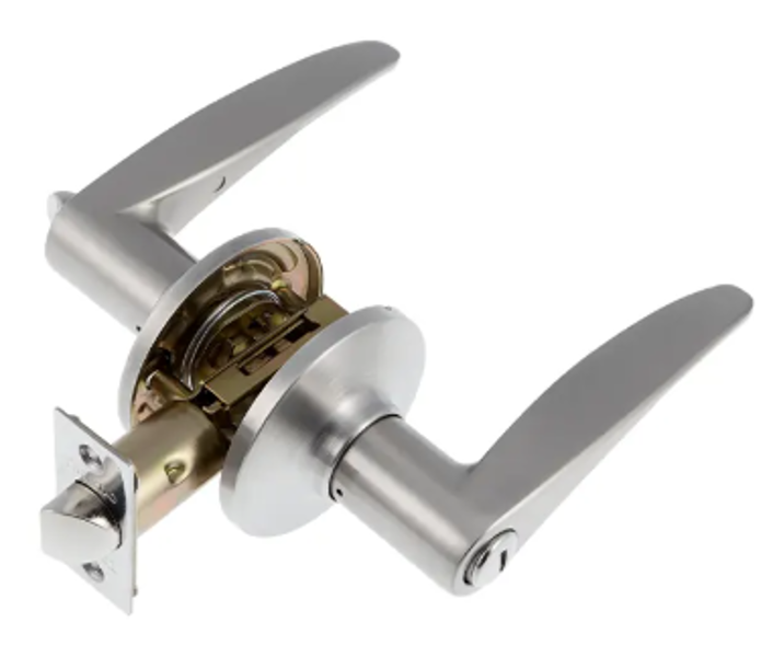 Toledo & Co Inc T-CV1920LUUS15 Lugo European Square Lever Set Satin Nickel