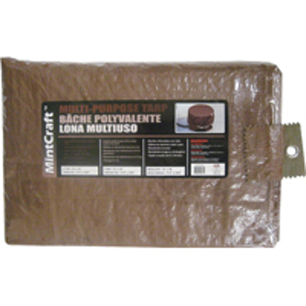 ProSource T1012BR90 Medium Duty Tarp 10X12 Brown