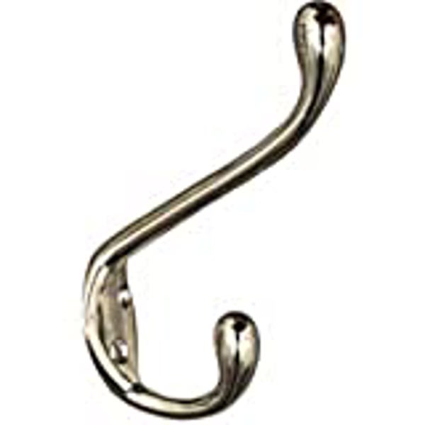 National Hardware N248-252 Garment Hook 35 Lb Capacity Nickel Finish