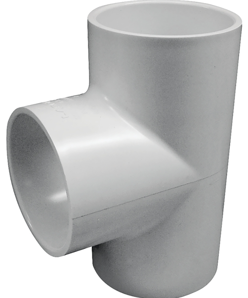 Genova Products 435782 PVC Pipe Tee 3 Inch Socket Slip Schedule 40 260 PSI