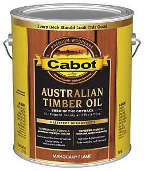 Cabot 3459 Oil Wood Stain 4 Oz Mahogany