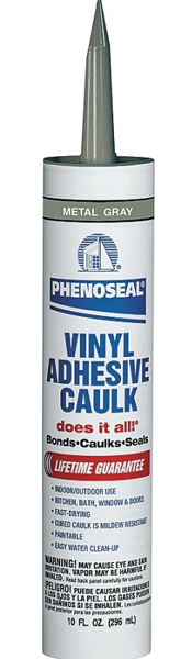 DAP INC 04102/102MG Gray Caulk 10 Oz Phenoseal Vinyl Adhesive 48 Hr Curing