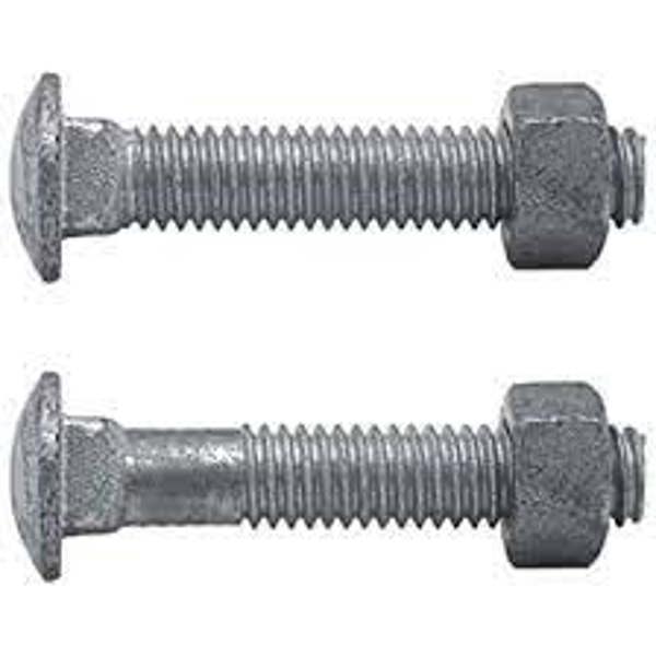 Merchants Metal FENCE 10016 Carriage Bolt 3/8 In X 2 In Steel
