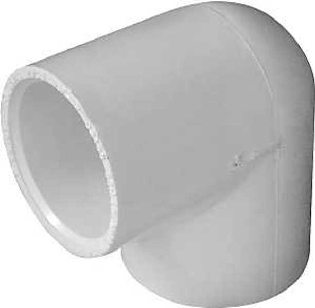 LASCO 30710 / 435521 90 Degree Socket PVC Elbow 1 In Schedule 40