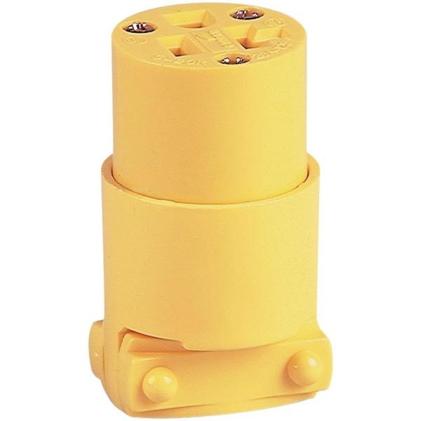 EATON-COOPER WIRING 4228-BOX Grounding Connector 3-Wire 125V 20 Amp Vinyl Yellow