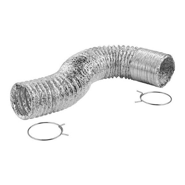 Lambro Industries 498CTC Flexible Duct Transition Connector 4 In Aluminum for Clothes Dryer