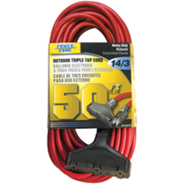 BELL LINK OR614730/606730 Extension Cord 50 Ft 14 Awg 125V Red