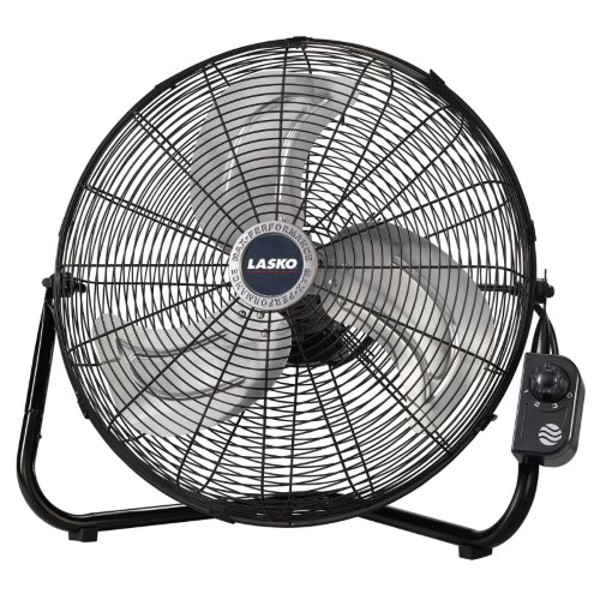 Lasko Metal Products 2264QM Floor and Wall Mount High Velocity Fan Black