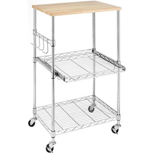 Whitmor Inc 6056-3536 Microwave Stee Supreme Cart