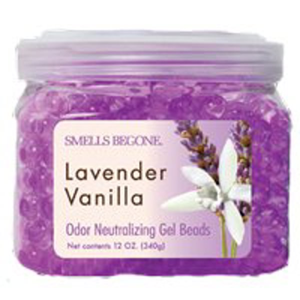PUNATI CHEMICAL 52612 Odor Neutralizer 12 Oz Jar Gel Beads Lavender Vanilla