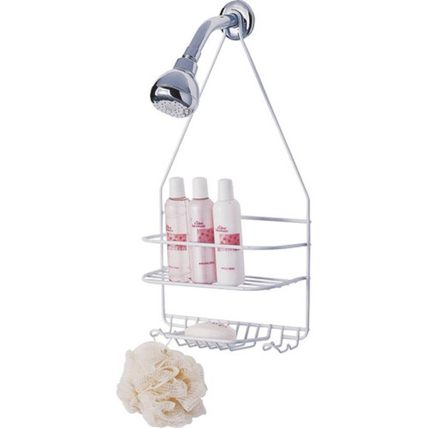 Homebasix SS-SC-25-PE-3L Shower Caddy White PE Coat