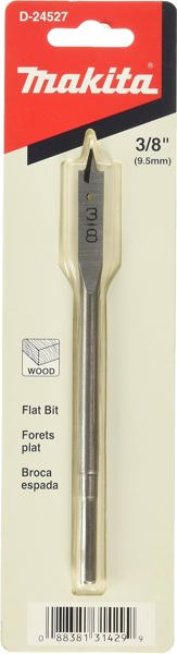 Makita D-24527 Flat Bit 3/8 X 6 In Wood Drilling