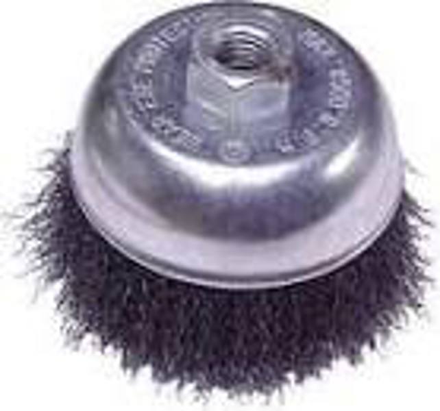 Mercer Abrasives 188030 Crimped Cup Brush 4 In 5/8-11 Carbon Steel