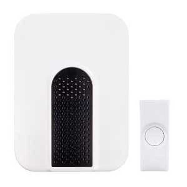 Heath-Zenith 18000324 Wireless Door Chime Kit 85DB Plastic White Cover