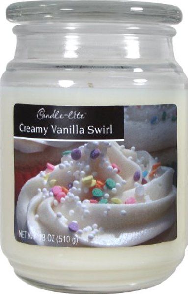 CANDLE-LITE COMPANY 3297553 Candle Jar 18 Oz Creamy Vanilla