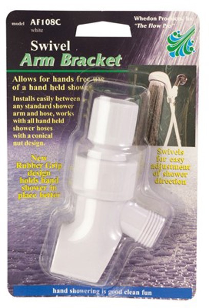 Whedon Products AF108C Shower Arm Bracket Swivel White