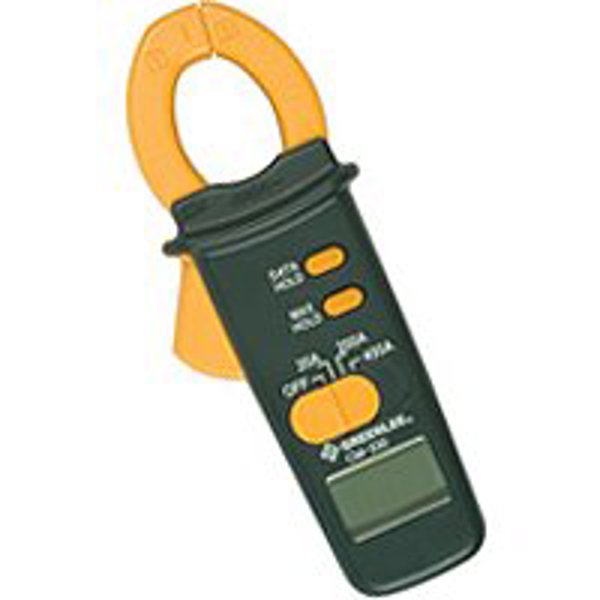 Greenlee Textron CM-330 Electrical AC Clamp Meter 600VAC/VDC LCD Display